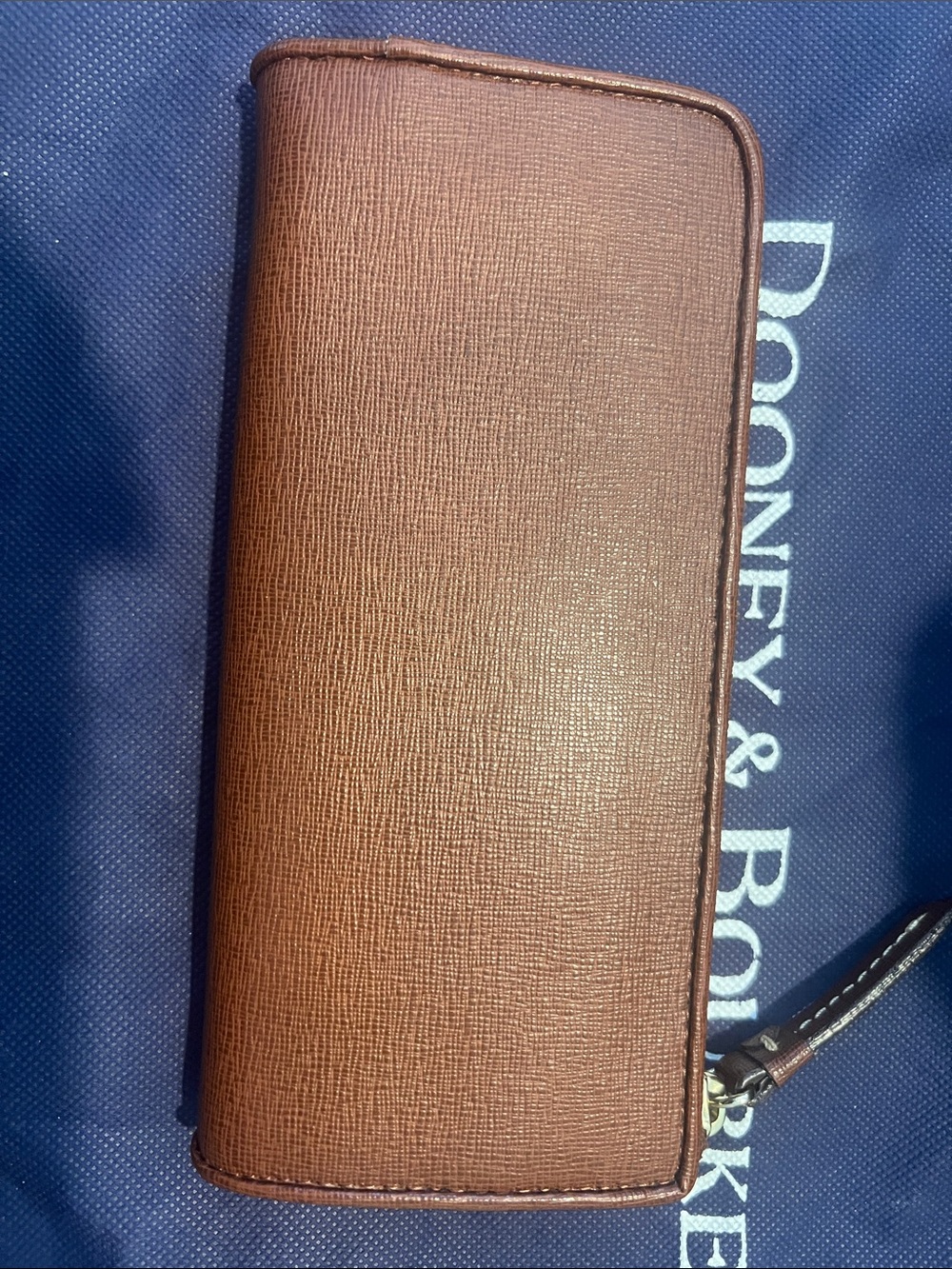 Dooney & Bourke Tan Monogram Satchel with Brown Zip Wallet - Picture 4 of 10